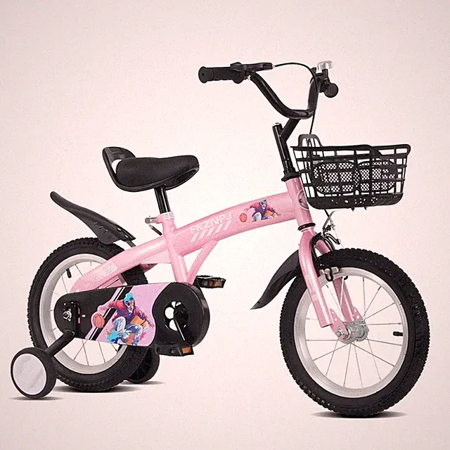 16" Sporty Kids Bike for 4-8 Boys Girls Training Wheels Kickstand Adjustable