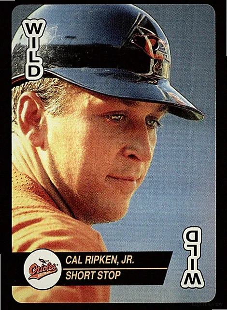 1993 Bicycle Baseball Aces Playing Cards Wild Card Cal Ripken Jr B191