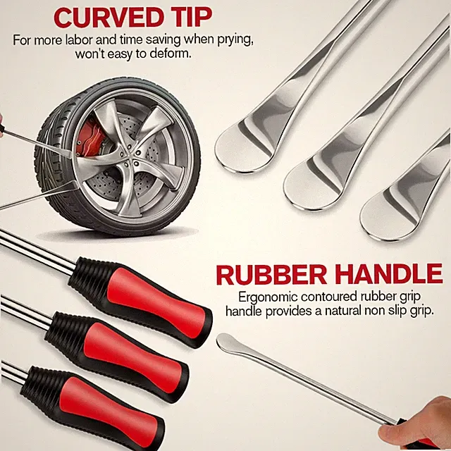 25 PCS Motorcycle Bike Tire Changing Tool Steel Tire Spoon Lever Iron Tool Kits.