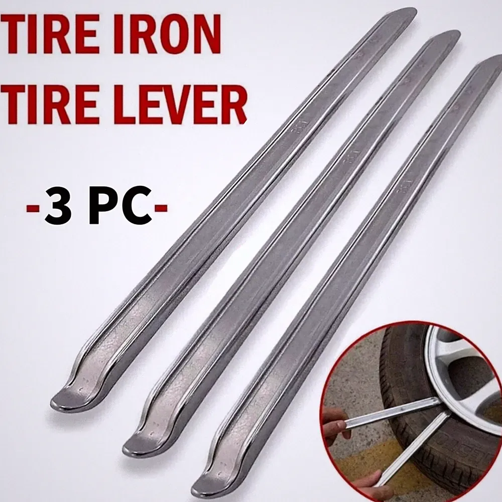 3PCS Tire Iron Set Motorcycle Tire Changing Spoons Levers Tools Scooter Bicycle