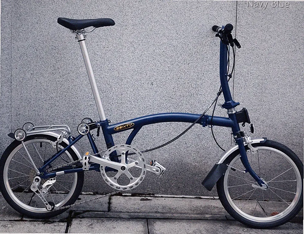 3Sixty G7 16 inch 349 navy blue three fold ultra light bicycle