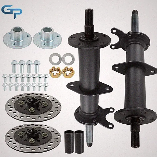 40" Rear Axle Kit 3 Stud Hub For 5'' Wheels Go Kart ATV Mini Bike Drift Trike