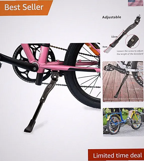 Adjustable Bike Kickstand for Children's Bicycles - Fits 12-28 Inch Wheels