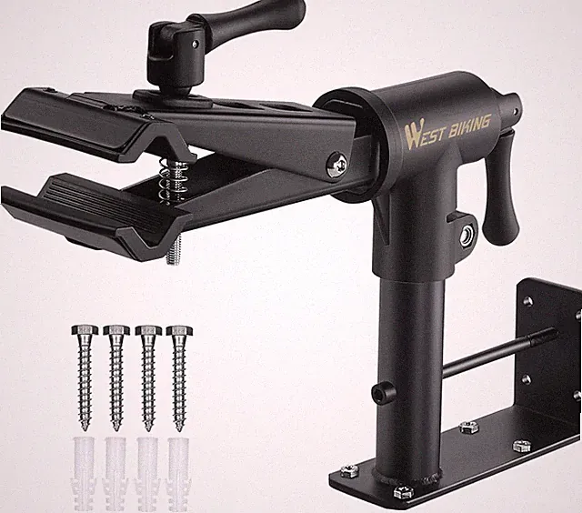 Adjustable Bike Repair Stand 88Lbs Max Load Wall or Workbench Mount for Bikes