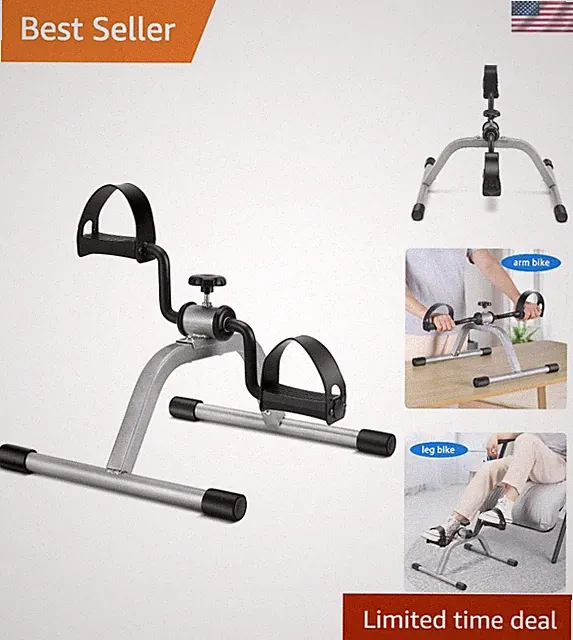 Adjustable Resistance Mini Exercise Bike - Perfect for Home & Office Workouts
