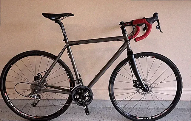 Aussie Cycle Works Cyclo-cross 54cm Titanium bike. Kangaroo cut dropouts