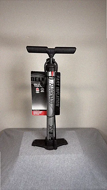 Bell Floornado 350 High Volume Dual Valve Bike Floor Pump Gauge