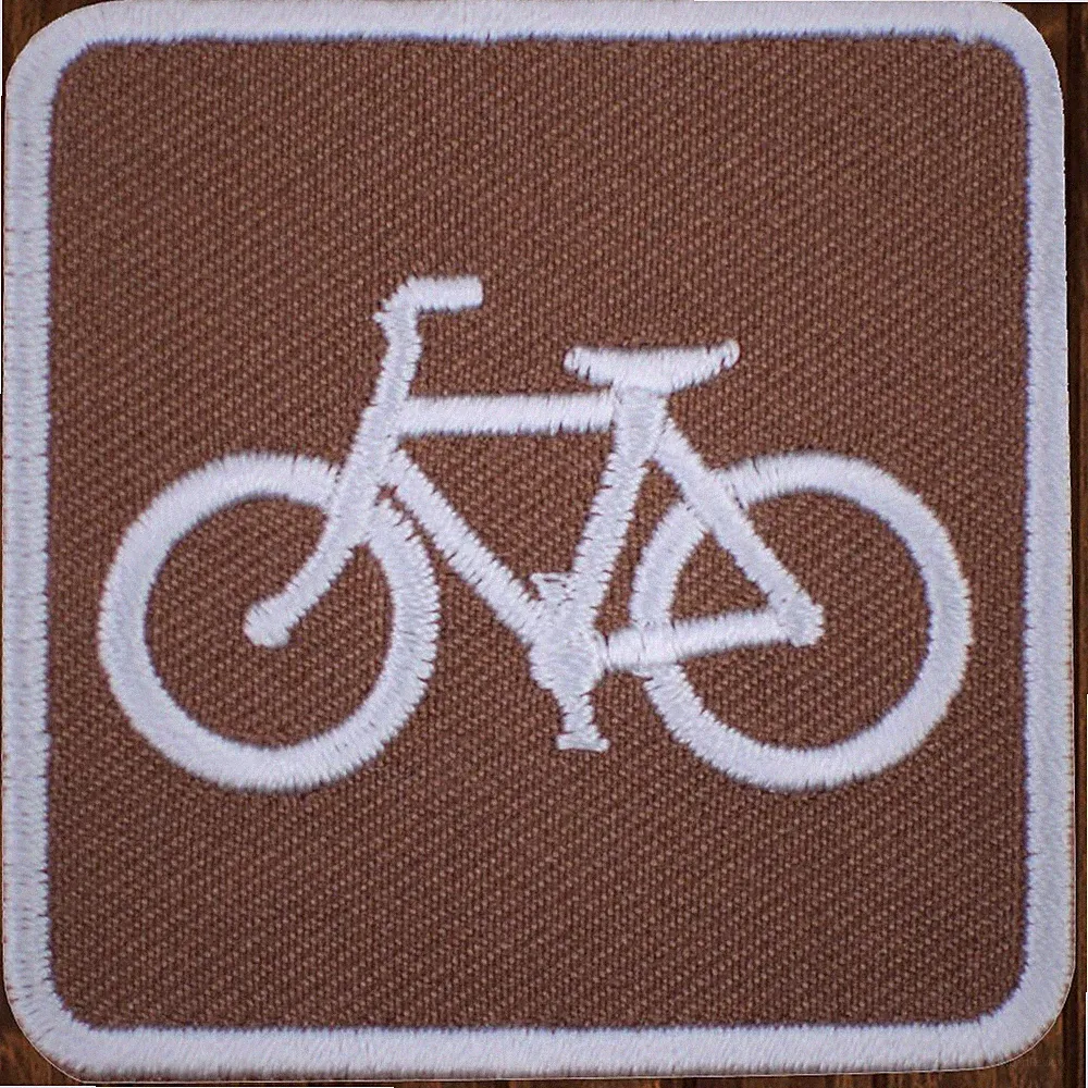 Bicycle Embroidered Patch — Iron On