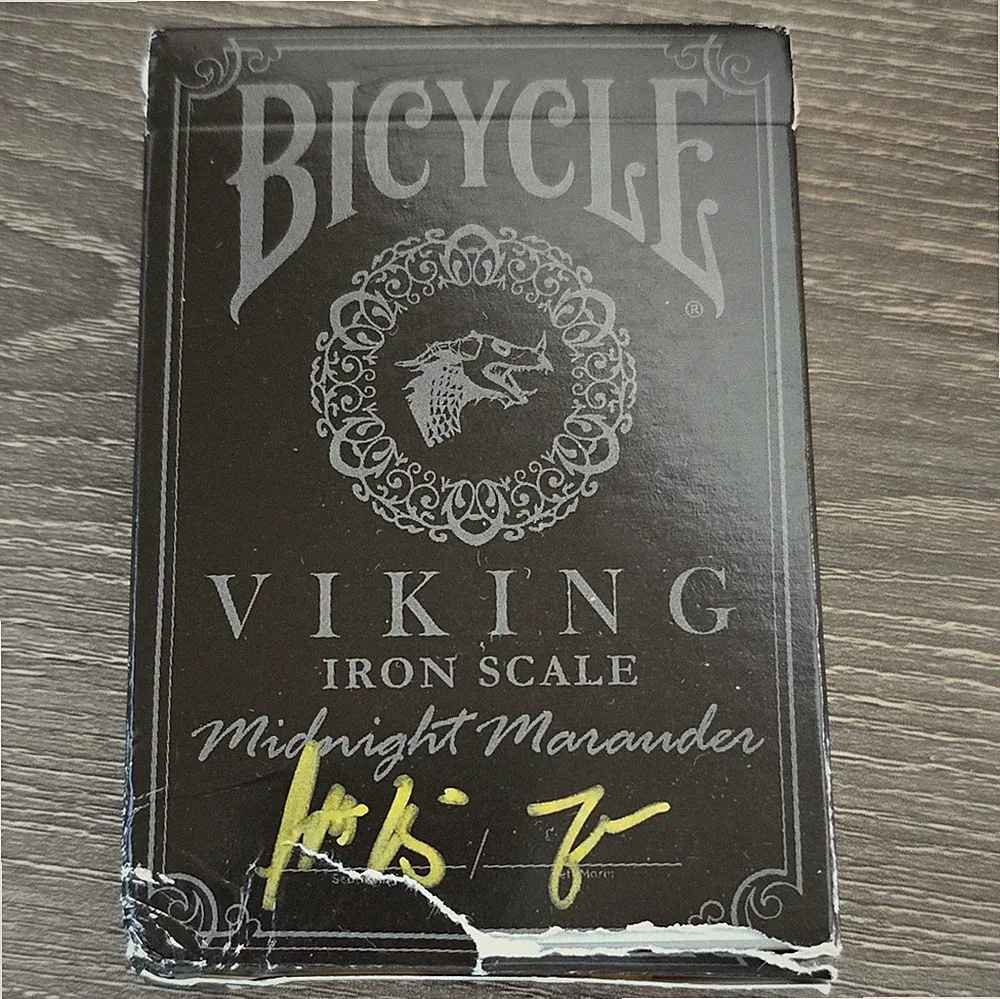 Bicycle Viking Iron Scale Midnight Marauder Playing Cards, Limited Edition