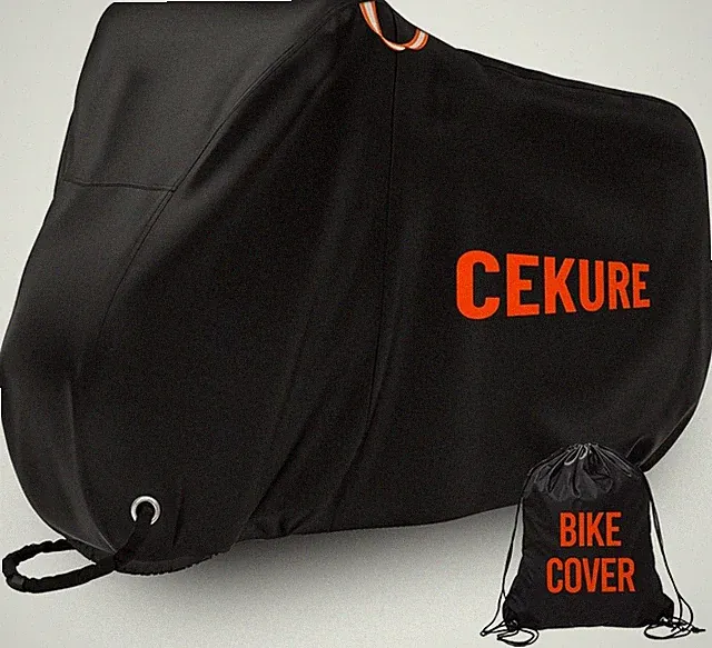 Bike Cover WaterProof Outdoor 210D, 1-2 Bikes Stationary - Heavy Duty Oxford Tea