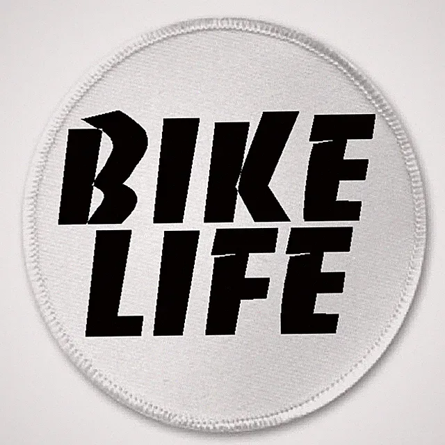 Bike Life - 3" Sew / Iron On Patch Motorcycle Bike Bicycle Gift Present Moto