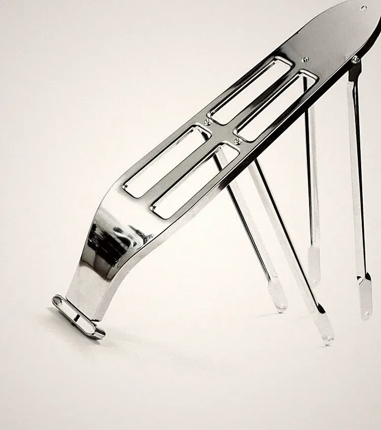 CHROME BICYCLE RETRO CLASSIC REAR RACK CRUISER BIKES