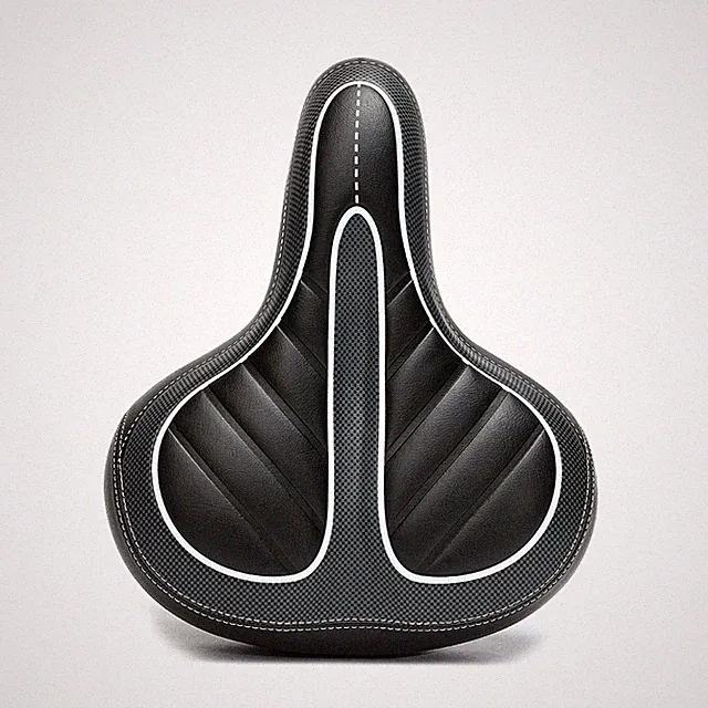 Comfort Extra Wide Big Bum Bike Bicycle Seat Saddle Gel Soft Pad Sporty Cycling