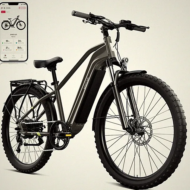 Electric Bicycle Peak 1000W 27.5'' x 2.25'' 48V 25MPH 7-Speed E-Mountain Bike