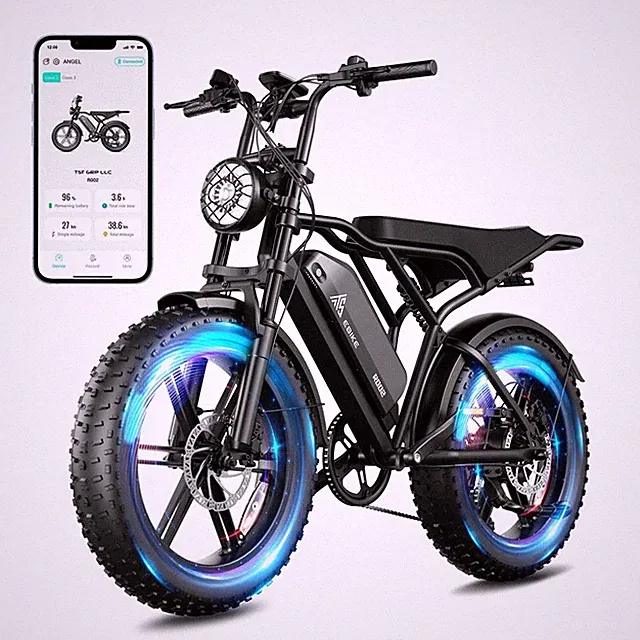 Electric Bicycle Peak 1500W 32MPH 48V 25Ah Mountain Bike 7-Speed LCD Off Road