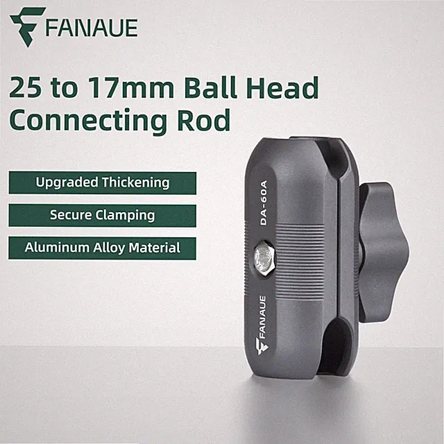 FANAUE Motorcycle Phone Holder 17mm to 25mm Ball Head Connecting Rod Accessories