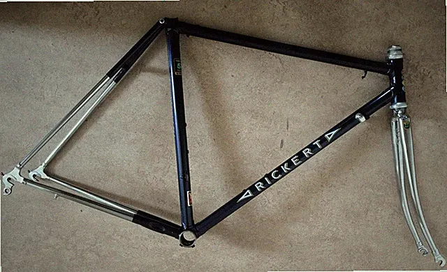 Hugo Rickert road bike frame , Reynolds 531, 52cm, collector’s condition