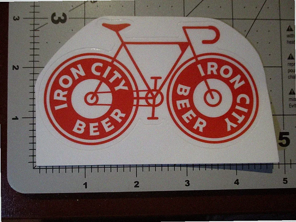 IRON CITY Pittsburgh Brewing IC light bike STICKER decal craft beer brewery