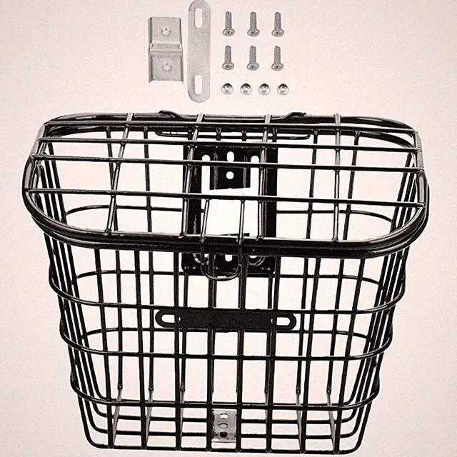 Iron Wire Bike Basket Front Bike Front Bike Basket Front Organizing Storage Bike