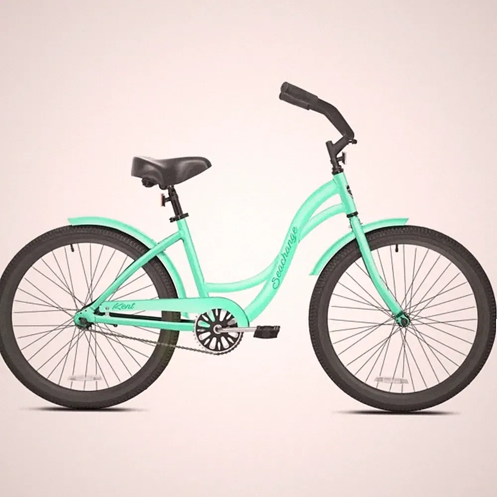 Kent Bicycles 55497561 Girls Seachange Beach Cruiser Bicycle Mint Green 24-inch