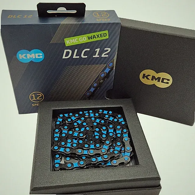 KMC Go Waxed 12-Speed Blue DLC 12 Bicycle Chain Wax fits Shimano SRAM
