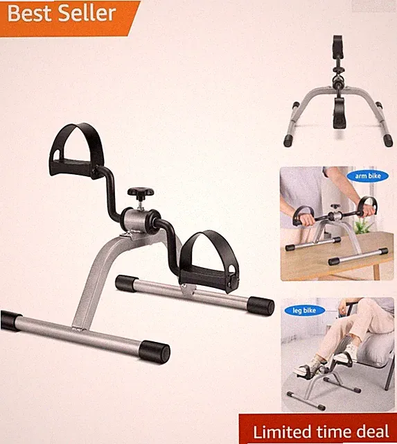 Lightweight Mini Exercise Bike for Leg & Arm Recovery - 5 Resistance Levels