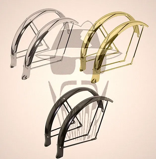 ORIGINAL LOWRIDER 26” Flared Adjustable Balloon Bike Fender Set – Complete Set.