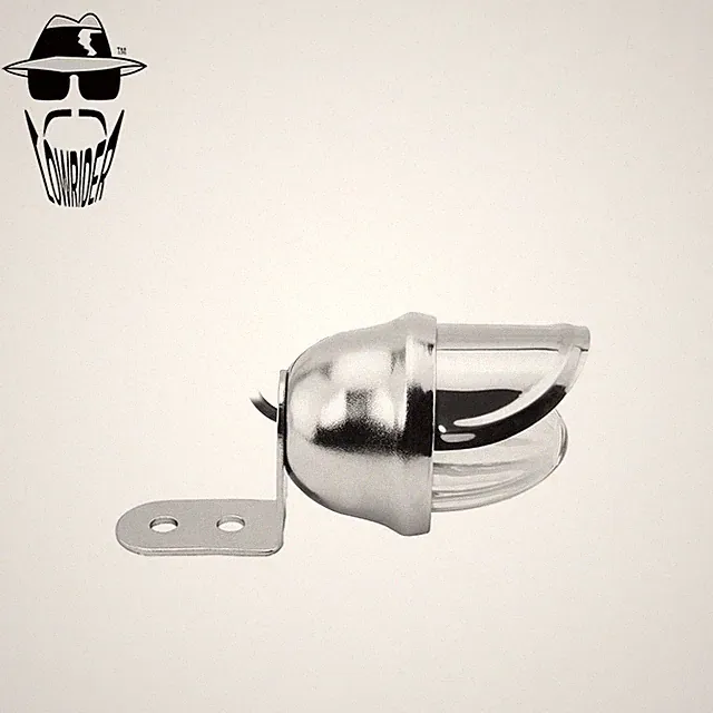 ORIGINAL LOWRIDER Mini Bee Light Chrome Clear Lens Bullet Cruiser Bicycle Light.