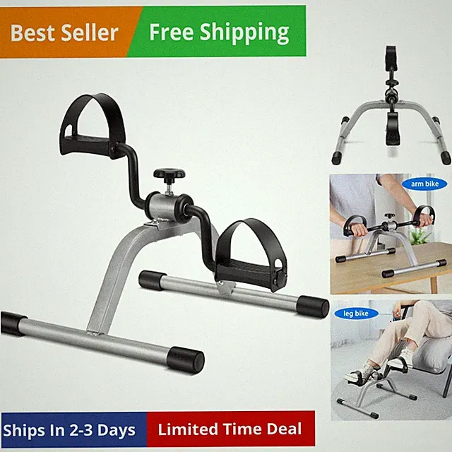 Pedal Exerciser Mini Exercise Bike for Leg and Arm Recovery Exercise Lightwei...