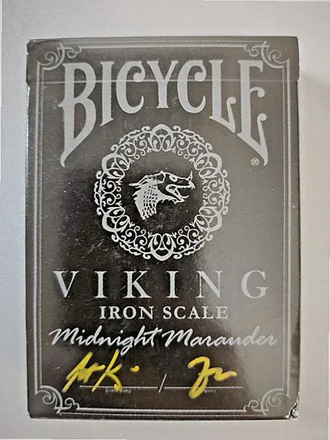 RARE LIMITED EDITION - Bicycle Iron Viking Midnight Maurader #215/500 SIGNED