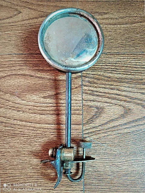 Rare vintage bicycle bell with mirror of 50's.