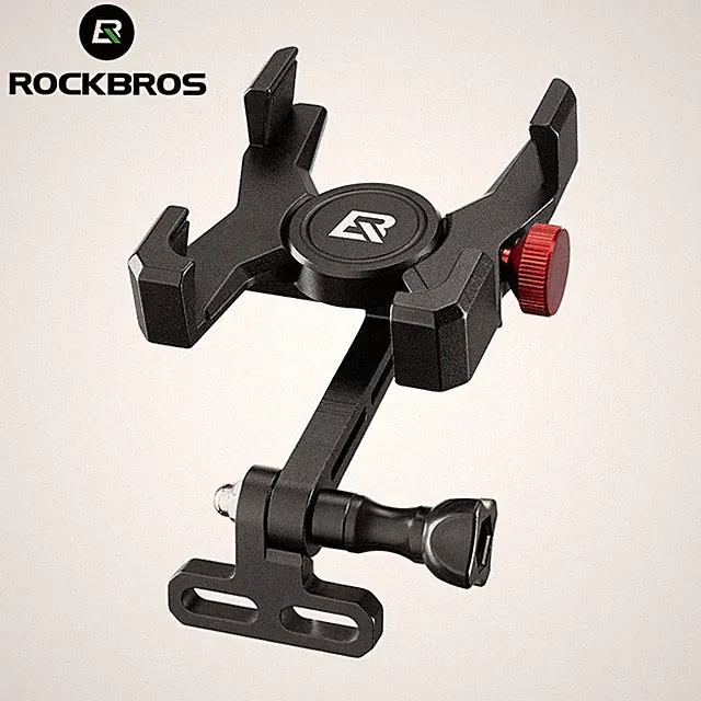 ROCKBROS Bicycle Bike Handlebar Phone Holder Mount Aluminum Alloy Adjustable New