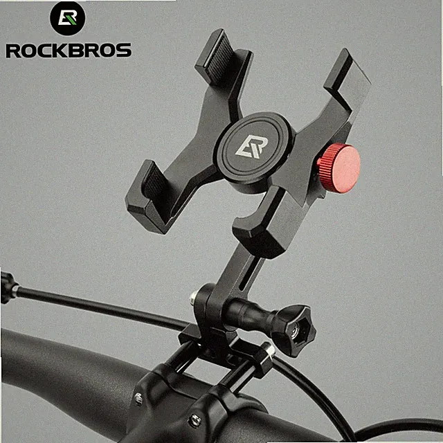 ROCKBROS Bike Phone Holder,Aluminum Phone Handlebar Mount for 4.7-7.1Inch Phones