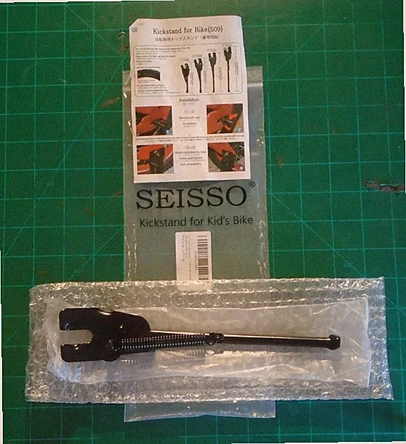 Seisso 16" Rear Wheel Side Mount Kickstand For Kids Bike