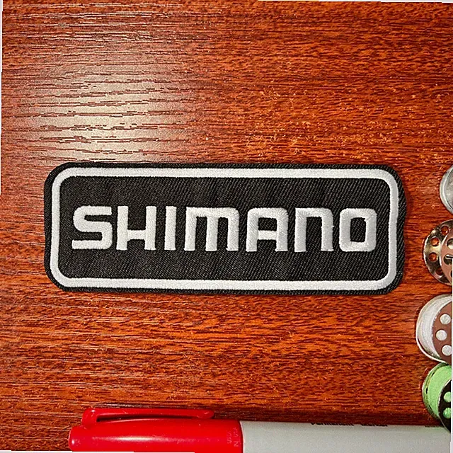 Shimano Patch Fishing Bike Cycling Ironman Sport Embroidered Iron On 4.5" x 1.5"