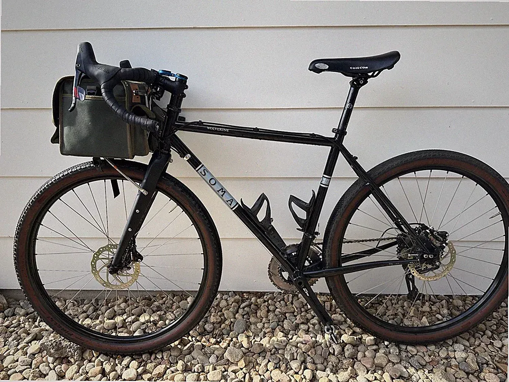 Soma Wolverine Gravel Rondonneur Bike Steel Carbon fork 650b Disc Sz. 52 cm Bag!