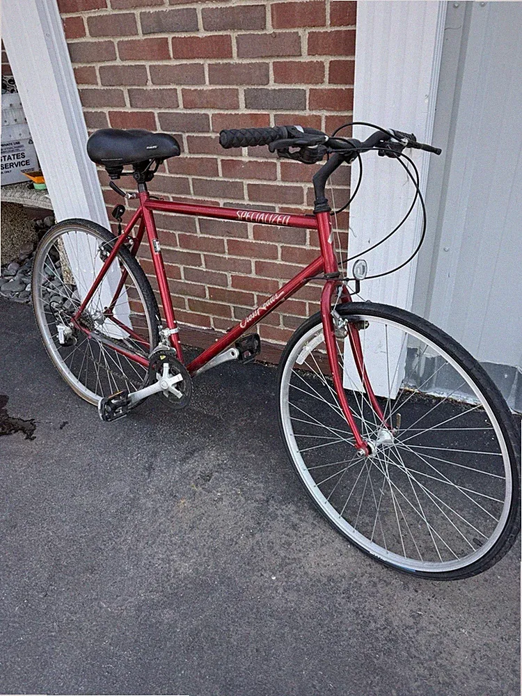 Specialized Crossroads Hybrid Bike Vintage 90s Red Chromoly Steel Frame 21-Speed