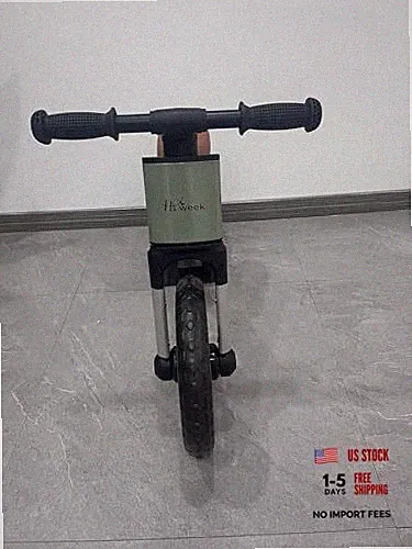 Toddler Balance Bike for 2 to 5 Year Old, Adjustable Seat Training Bike Green