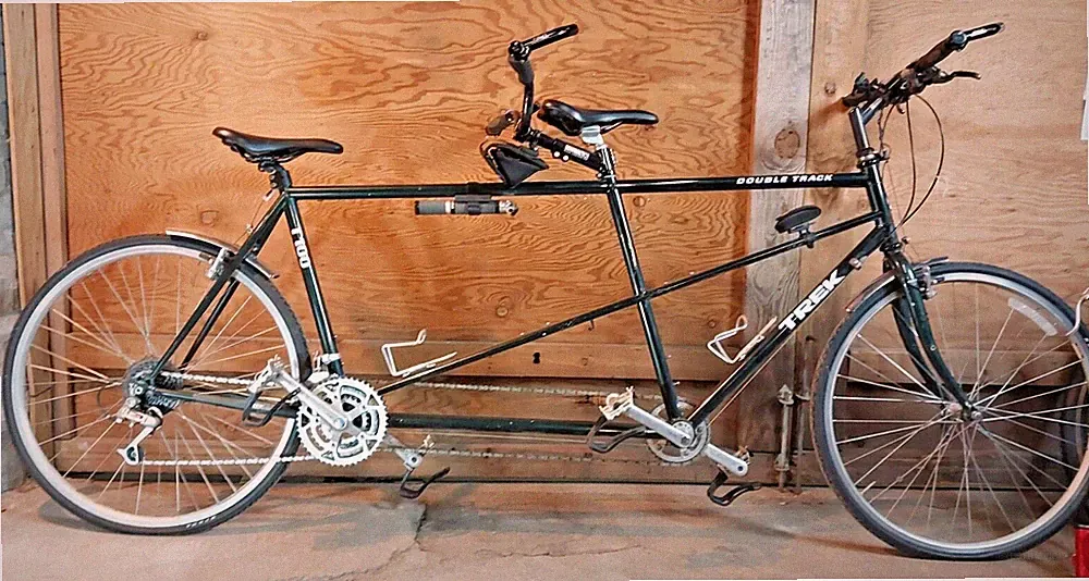 Trek 1100 Tandem Road Bike XL Large Steel 63cm 57cm Deore DX XT WI USA Made 1995
