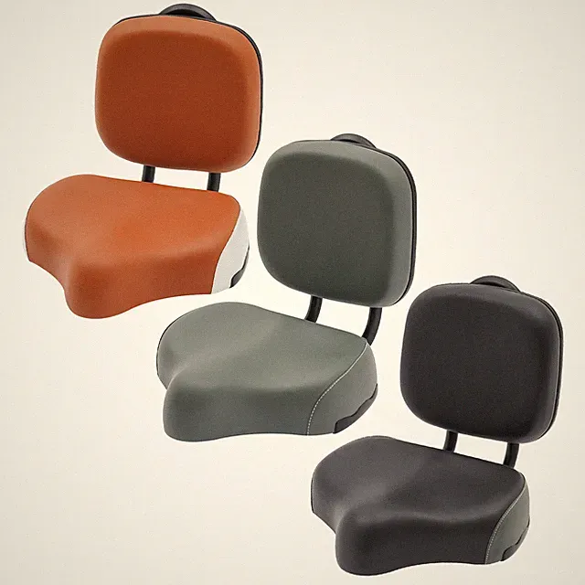 Tricycle Saddle Seat with Back Support Backrest Saddle Bike Seat Bicycle