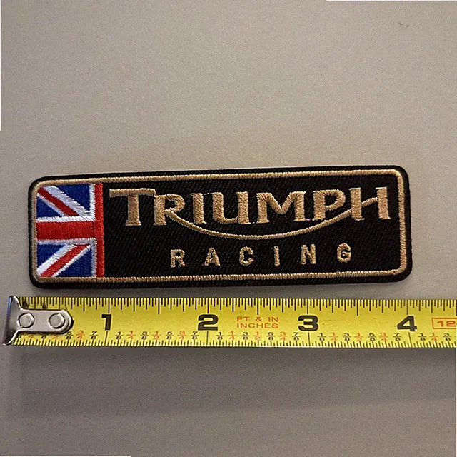 Triumph Racing (Embroidered Iron on patch) Racing / Motorcycle / Bike