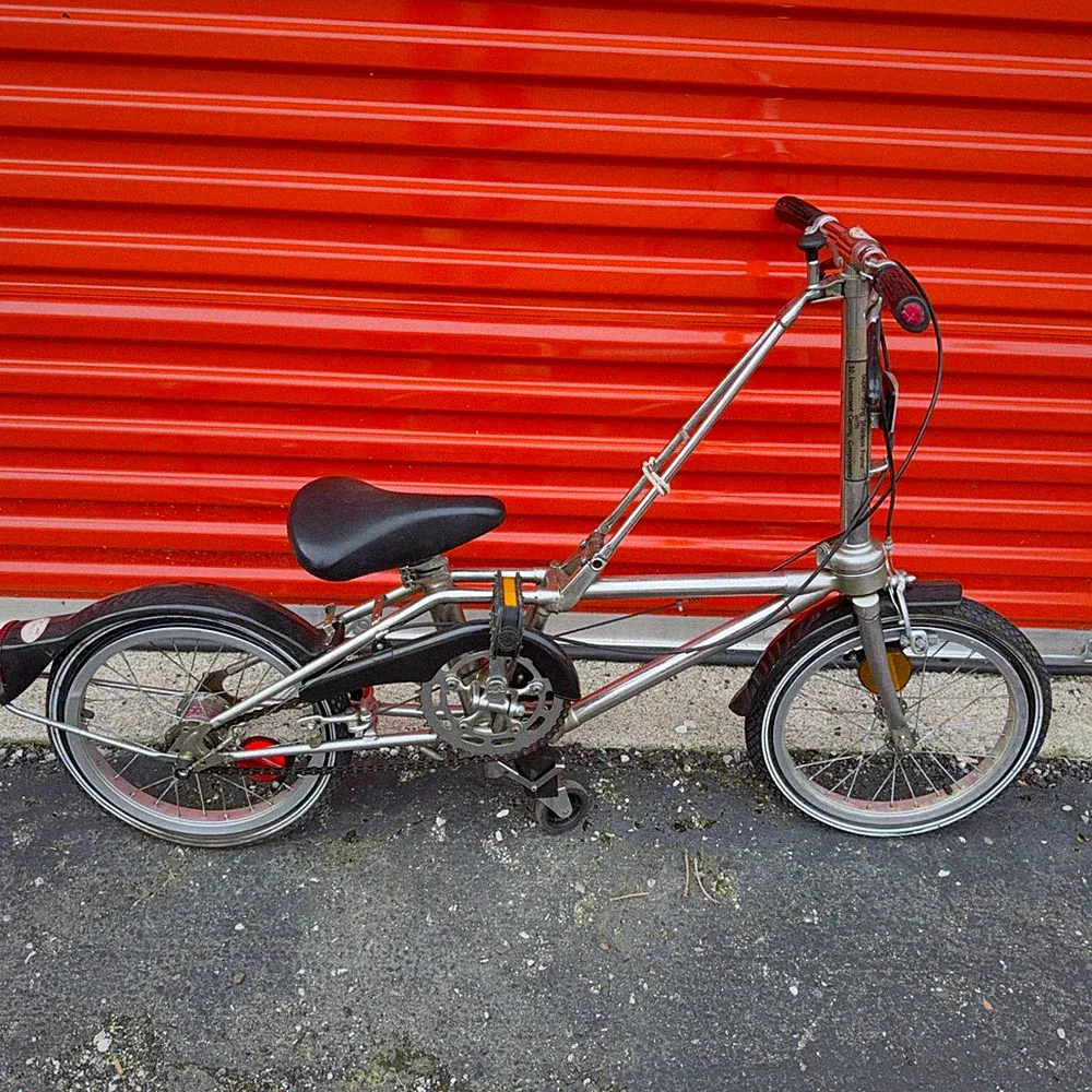 Vintage 80s Dahon Stainless Steel Folding Bicycle 3 Speed RV Compact Travel