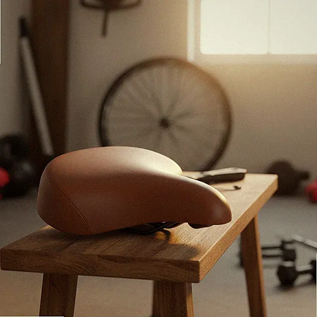 Wide Cruiser Bike Saddle - Comfort Seat with Memory Foam & Elastomer Support