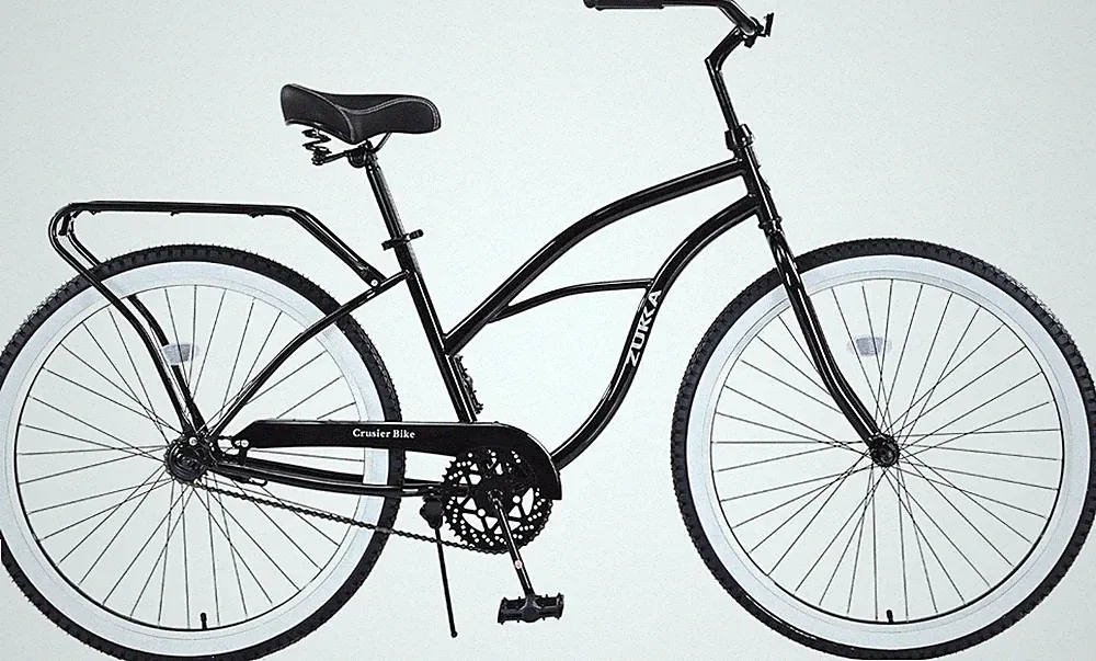 ZUKKA 26 Inch Beach Cruiser Bike Single Speed Commuter Bicycle for Adult